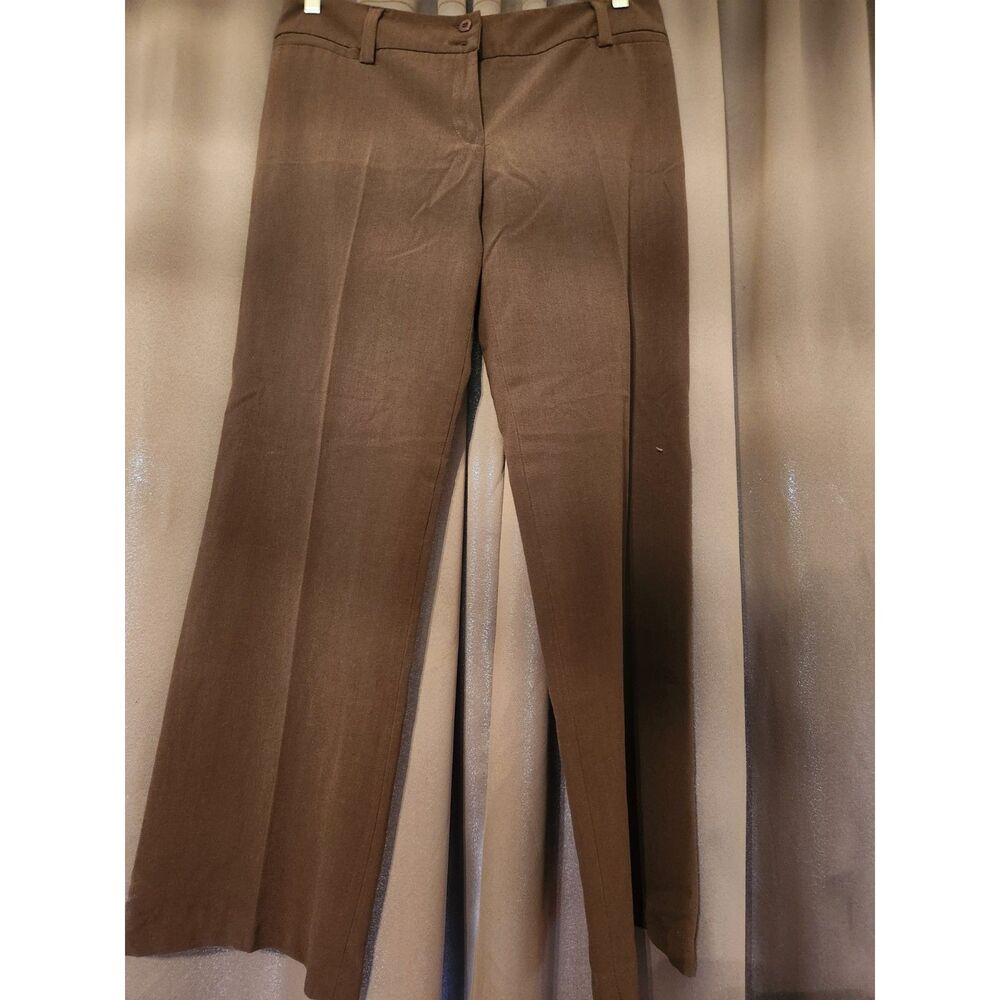 ab studio Townsend Brown Slacks Size 10 Dress Pants Business Casual Trouser